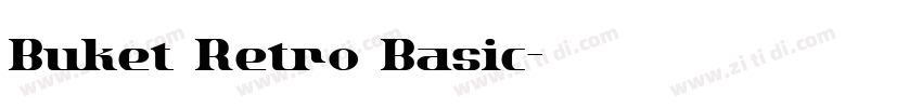 Buket Retro Basic字体转换
